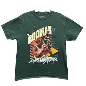 Dennis Rodman The Worm T-Shirt Large Basketball Streetwear Pistons Lakers 90's